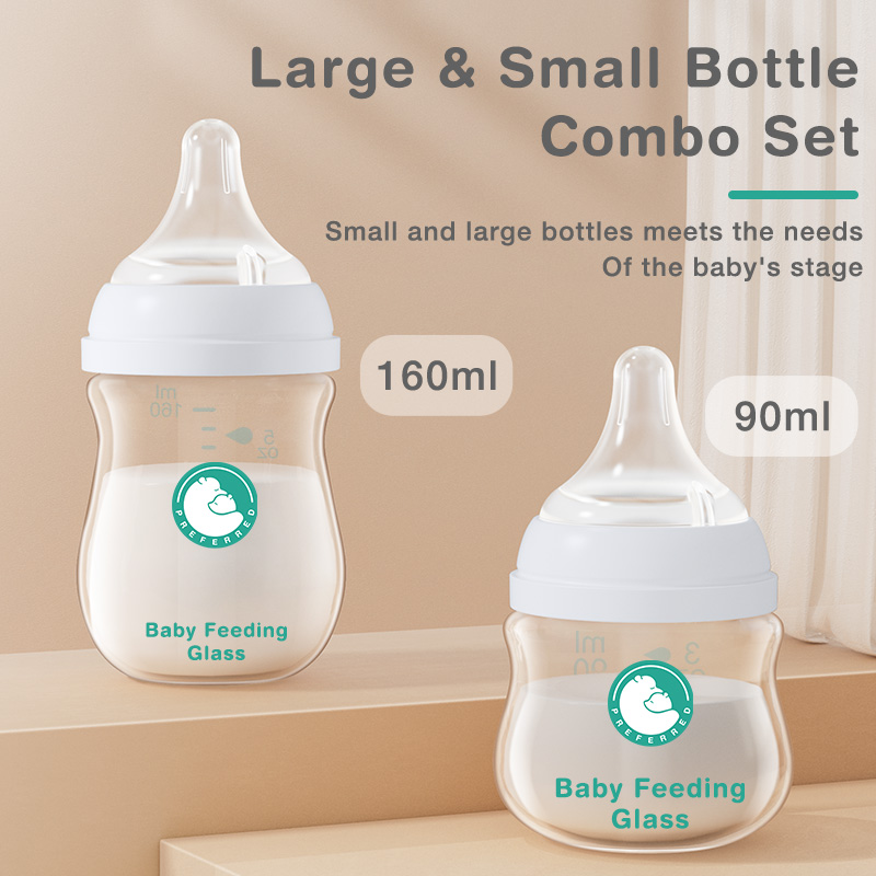Baby Food Glass Containers - 최고 판매 아기 병 신생아 넓은