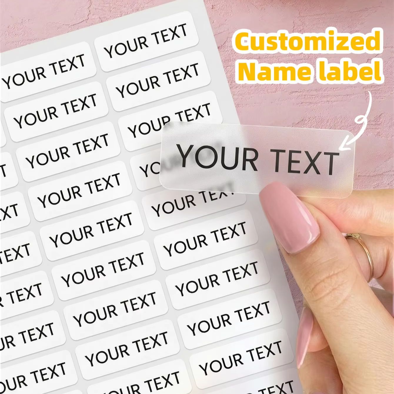 1-300Pcs 사용자 정의 이름 방수 스티커 개인화  - Snack Container Travel 리뷰 및 가격
