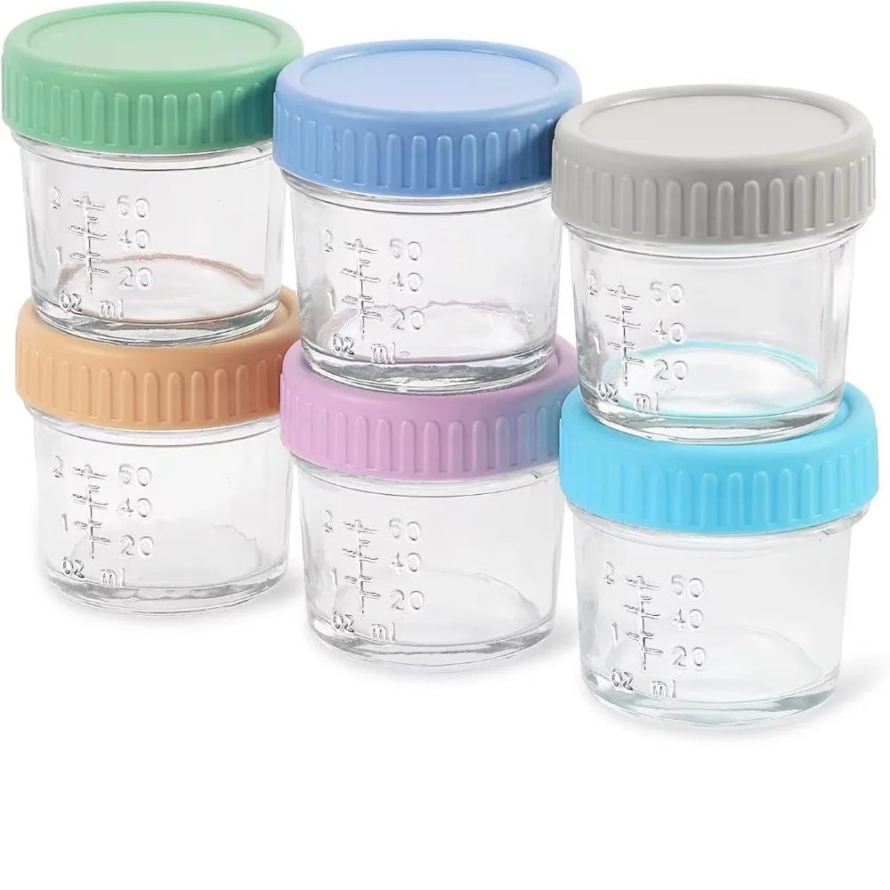 6개입 다용도 유리 아기 음식 용기, 눈금 표시가 있는 - Baby Food Glass Containers 리뷰 및 가격