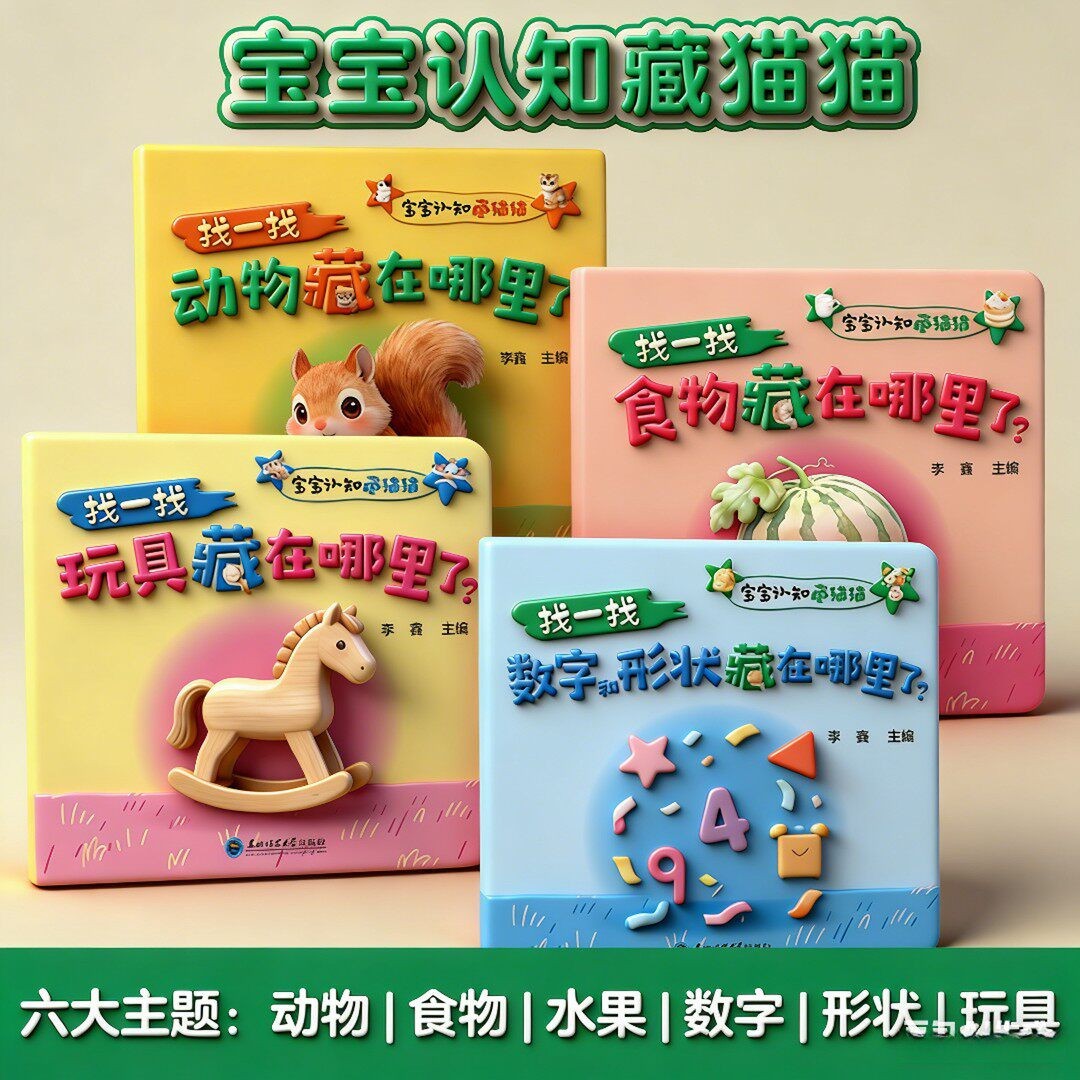 아기 인지 능력, 숨은 고양이, 유아 계몽, 책 넘기기 - Baby Food Age 리뷰 및 가격