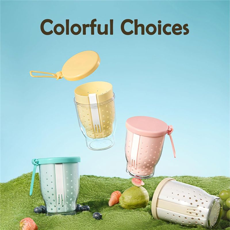 25온스 여행용 과일 컵, 자동차용 과일 샐러드 보관  - Snack Container Travel 리뷰 및 가격
