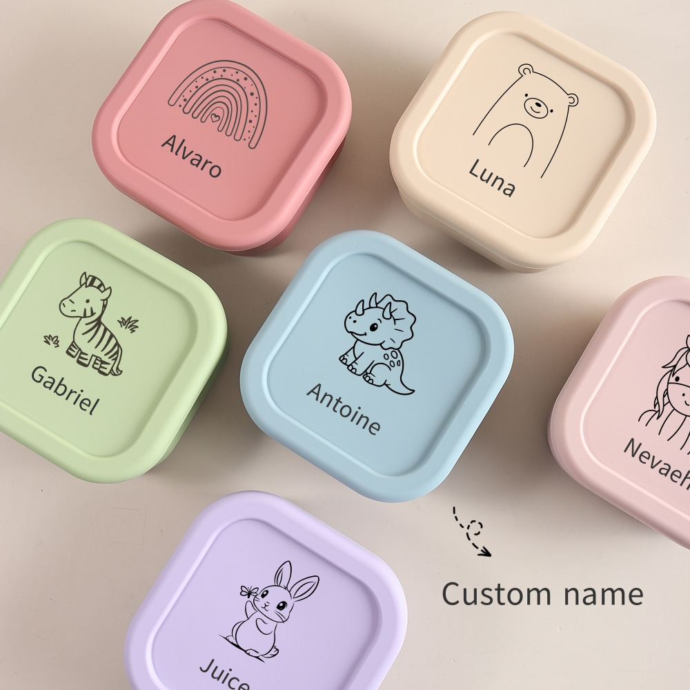 맞춤형 이름 또는 패턴 1개 식품 등급 실리콘 이유식  - Baby Food Glass Containers 리뷰 및 가격
