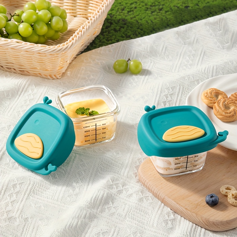 120/180ml 유리 아기 음식 용기, 눈금 표시 및 - Baby Food Glass Containers 리뷰 및 가격