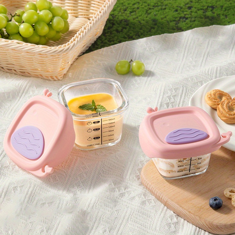120/180ml 유리 아기 음식 용기, 눈금 표시 및 - Baby Food Glass Containers 리뷰 및 가격
