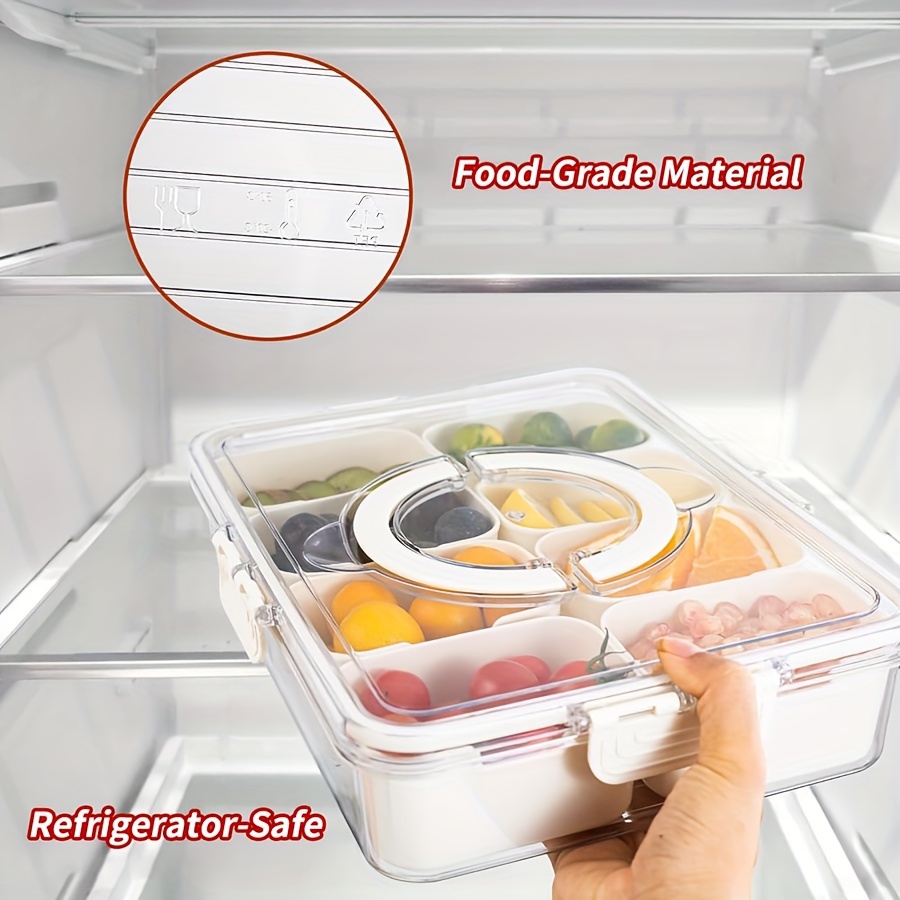 4그리드/8 그리드 스낵 박스 컨테이너, 뚜껑이 있는  - Snack Container Travel 리뷰 및 가격
