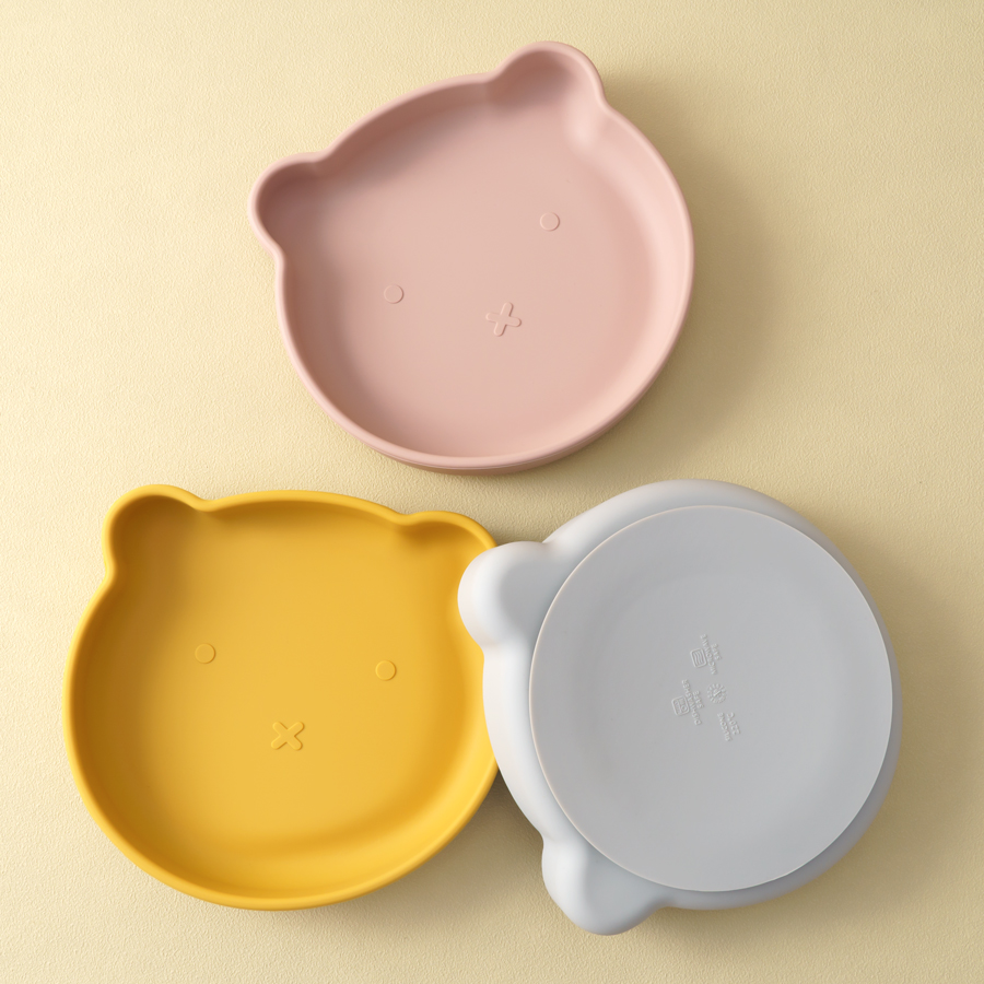 1PC 실리콘 아기 요리 흡입 식사 접시 만화 곰 모양 - Baby Food Tray 리뷰 및 가격