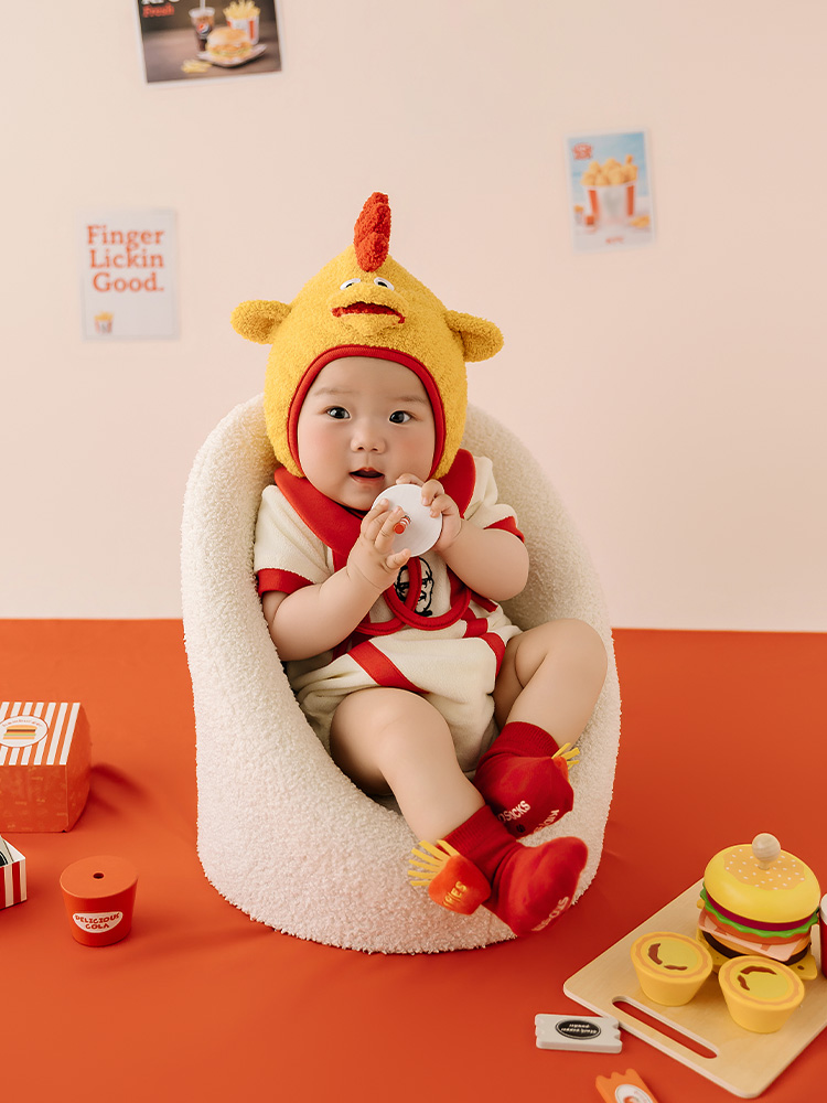 아기 100일 사진 촬영 소품 아기 롬퍼+치킨 모자 세 - Baby Food With Chicken 리뷰 및 가격